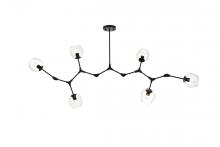 Elegant 1712G70BK - Cavoli 70 Inch Chandelier in Black