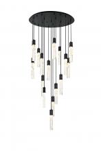 Elegant 2089G36BK - Aurora 36 inch Chandelier in Black