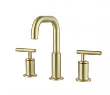 Elegant FAV-1010BGD - Tobias 8 inch Widespread Double Handle Bathroom Faucet in Brushed Gold