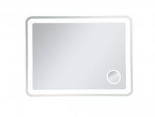 Elegant MRE53648 - Lux 36inx48in Hardwired LED mirror with magnifier and color changing temperature 3000K/4200K/6000K