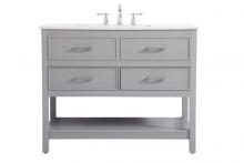 Elegant VF19042GR - 42 Inch Single Bathroom Vanity in Gray