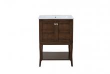 Elegant VF2102 - 2 Doors Cabinet 24 In. X 18 In. X 34 In. In Antique Coffee