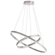 Dainolite CIR-1497C-SV - 97W Chandelier, Silver w/ White Acrylic Diffuser