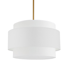 Dainolite PYA-224C-AGB-WH - 4 Light Incandescent Chandelier, Aged Brass with White Shade