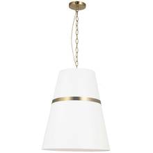 Dainolite SYM-183P-AGB-WH - 3LT Pendant,  AGB w/ WH Shade