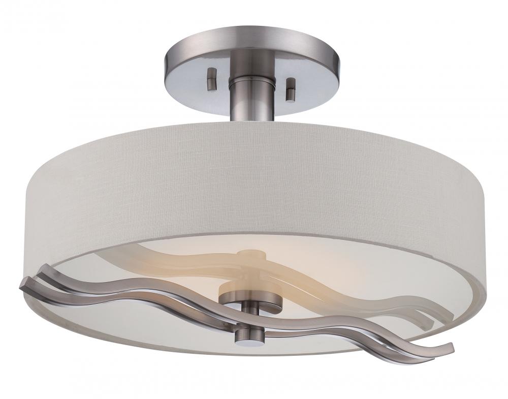 Wave - LED Semi Flush