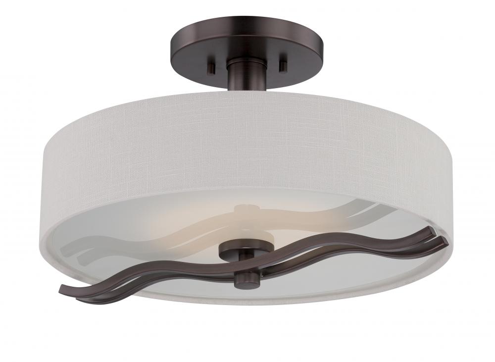 Wave - LED Semi Flush