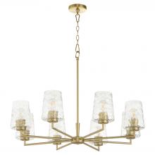 Quorum 6204-8-80 - Goodwin 8 Light Chandelier |Aged Brass