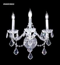 James R Moder 94203S22 - Vienna Glass Arm 3 Arm Wall Sconce