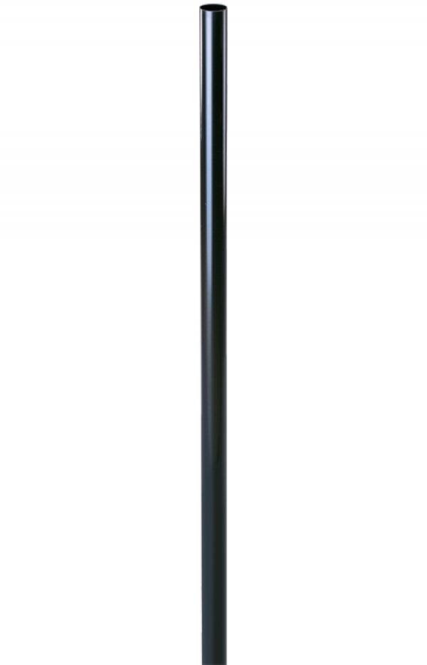 8'x2.95"x.072" ALUMINUM POST BLACK - DIRECT BURIAL