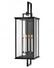 Hinkley 20019BK - Extra Large Wall Mount Lantern