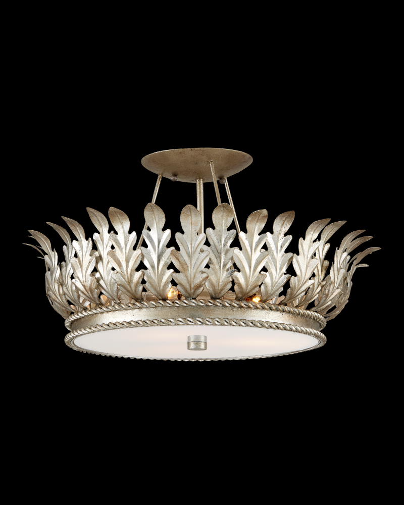 Biddulph Silver Semi-Flush Mount