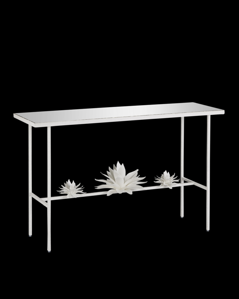 Sisalana White Console Table