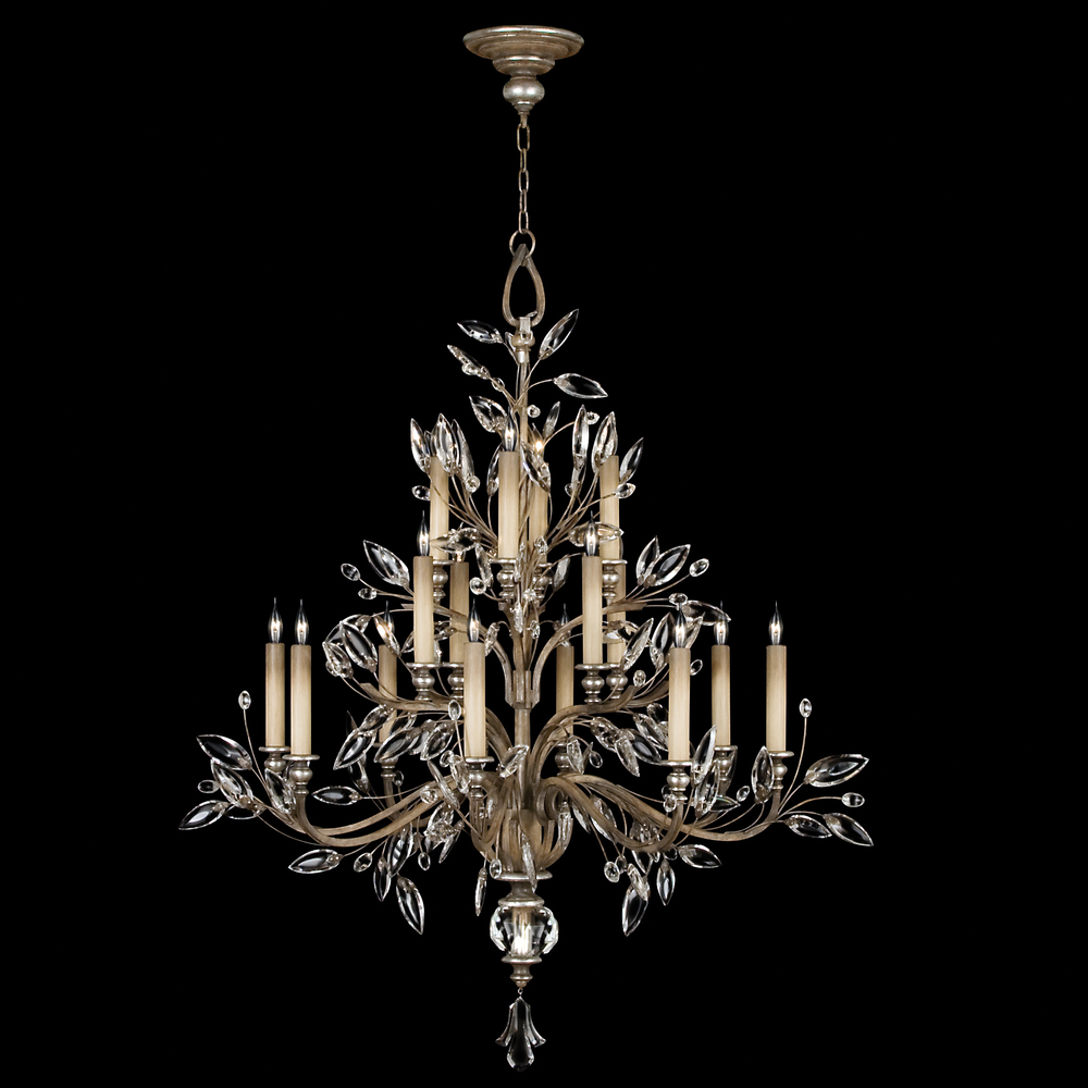 Crystal Laurel 45"W Round Chandelier